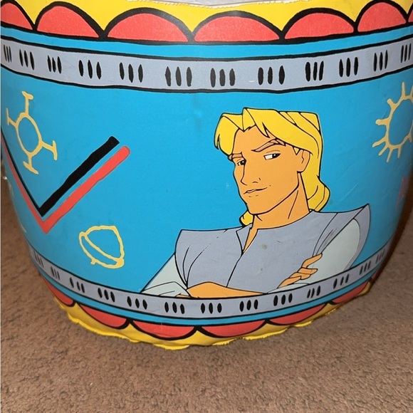 Vintage Pocahontas Inflatable Disney Toy Ottoman With Balls Inside - Picture 2 of 7